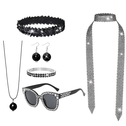 jebyltd 5pcs Discos 1950er 1960er 1970er Jahre 80er Jahre Set Rockstars Coole Outfits Für Halloween Birthday Party Kostüm Kleidungszubehör jebyltd 5pcs Discos 1950er 1960er 1970er Jahre 80er Jahre Set Rockstars Coole Outfits Für Halloween Birthday Party Kostüm Kleidungszubehör von jebyltd
