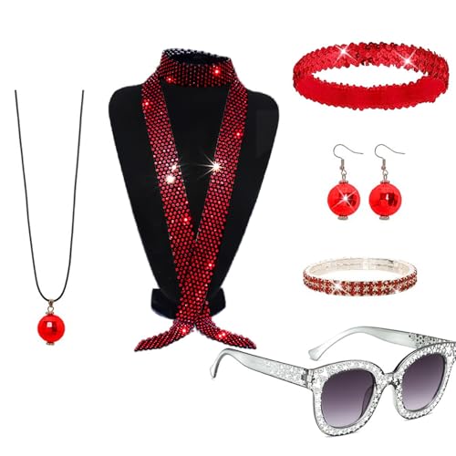 jebyltd 5pcs Discos 1950er 1960er 1970er Jahre 80er Jahre Set Rockstars Coole Outfits Für Halloween Birthday Party Kostüm Kleidungszubehör jebyltd 5pcs Discos 1950er 1960er 1970er Jahre 80er Jahre Set Rockstars Coole Outfits Für Halloween Birthday Party Kostüm Kleidungszubehör von jebyltd