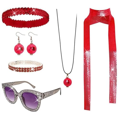 jebyltd 5pcs Discos 1950er 1960er 1970er Jahre 80er Jahre Set Rockstars Coole Outfits Für Halloween Birthday Party Kostüm Kleidungszubehör jebyltd 5pcs Discos 1950er 1960er 1970er Jahre 80er Jahre Set Rockstars Coole Outfits Für Halloween Birthday Party Kostüm Kleidungszubehör von jebyltd