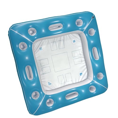 jebyltd Aufblasbarer Spieltisch Für Pool Floating Game Table Floating Card Pool Aufblasbare Food Getränke Geschenk von jebyltd
