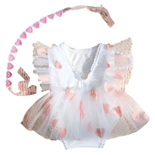 jebyltd Baby Fotoshootte Kleidung Mädchen Stickerei Herzmuster Stirnband Strampler Outfit Fotografie Requisiten Kostüm Kinderversorgung Baby Fotoshooting Kostüm jebyltd Baby Fotoshootte Kleidung Mädchen Stickerei Herzmuster Stirnband Strampler Outfit Fotografie Requisiten Kostüm Kinderversorgung Baby Fotoshooting Kostüm von jebyltd