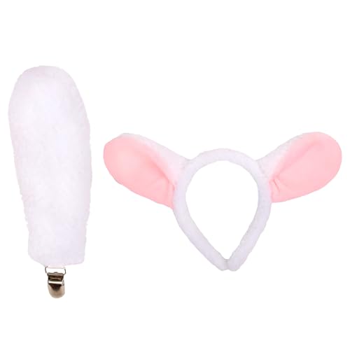 jebyltd Einzigartige Lammohren Stirnband Und Schwanzkostümzubehör Für Kinder Für Geburtstagsfeiern Halloween Und Schule Spielen Schaf Ohr Stirnband jebyltd Einzigartige Lammohren Stirnband Und Schwanzkostümzubehör Für Kinder Für Geburtstagsfeiern Halloween Und Schule Spielen Schaf Ohr Stirnband von jebyltd