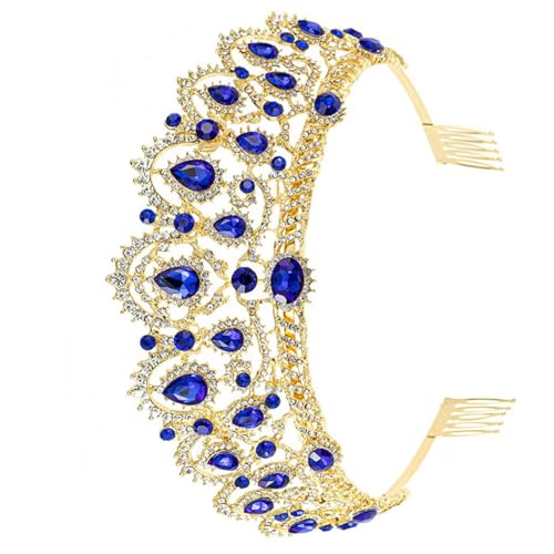 jebyltd Mädchen Hair Hoop Gleting Crowns Proms Für Königin Geburtstag Stirnbänder Foto Requisiten Elegante Kostüm Kopfbedeckung Eleganter Kopfbedeckung von jebyltd