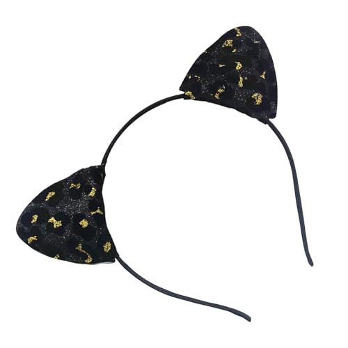 jebyltd Party Hairhoop Glitzernde Pulverkatzen Ohrhaarband Mit Tierdruck Für Geburtstagsfeier Frauen Musikfestival Kopfbedeckung Katzen Ohr jebyltd Party Hairhoop Glitzernde Pulverkatzen Ohrhaarband Mit Tierdruck Für Geburtstagsfeier Frauen Musikfestival Kopfbedeckung Katzen Ohr von jebyltd