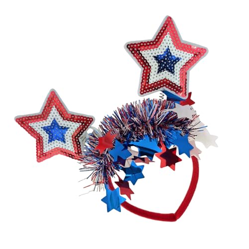 jebyltd Patriotisches Stirnband Für Erwachsene Kinder Pailletten Fünfzierige Star Hairhoop Festival Requisiten Girlanden Hairhoop Cosplay Accessoires Festival Anlass Stirnband jebyltd Patriotisches Stirnband Für Erwachsene Kinder Pailletten Fünfzierige Star Hairhoop Festival Requisiten Girlanden Hairhoop Cosplay Accessoires Festival Anlass Stirnband von jebyltd