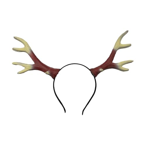 jebyltd Punk Horn Hairhoop Rentier Für Cosplay Party Halloween Kostüm Haarband Erwachsene Maskeraden Stirnband Stirnband von jebyltd