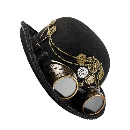 jebyltd Punk Top Mit Abnehmbarer Schutzbrille Und Metal Gear Decors Dome Für Kostümpartys Halloween Cosplay Event Cosplay Accessoires jebyltd Punk Top Mit Abnehmbarer Schutzbrille Und Metal Gear Decors Dome Für Kostümpartys Halloween Cosplay Event Cosplay Accessoires von jebyltd
