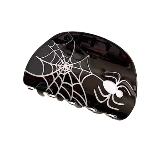 jebyltd Schwarzes Acetat Spiders Haarclip Mit Starker Hold Haarnadel Cosplay Party Haardekoration Für Halloween Enthusiast Cosplay Styling von jebyltd