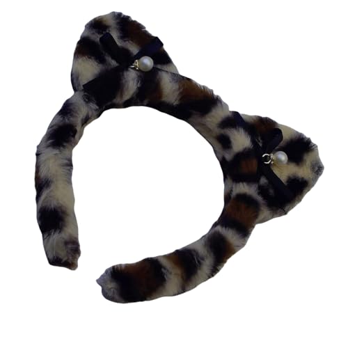 jebyltd Tierkatzen Ohrstirnband Für Erwachsene Kinder Geburtstagsfeier Rollenspiel Kostüm Kopfstück Teenager Und Frauen Gesichtswäsche Haarhoop Kostüm Haarband von jebyltd