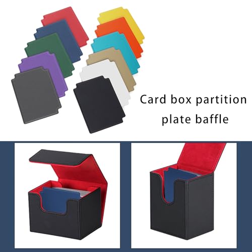 jebyltd Trading Card Teiler Multicolor PU Separator Board Decks Box Sortier Portables Spielzubehör Haltbarkeit Organisatoren von jebyltd