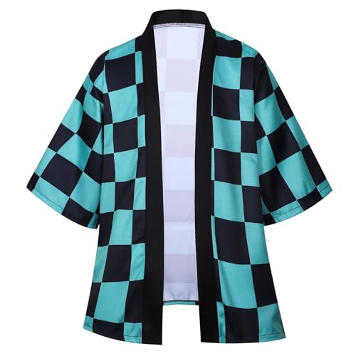 Tanjirou Zenitsu Giyuu Cosplay-Kostüm, Anime-Robe, Farbblock, Uniform, Strickjacke, Oberjacke, Blau, XL Tanjirou Zenitsu Giyuu Cosplay-Kostüm, Anime-Robe, Farbblock, Uniform, Strickjacke, Oberjacke, Blau, XL von jeecoin