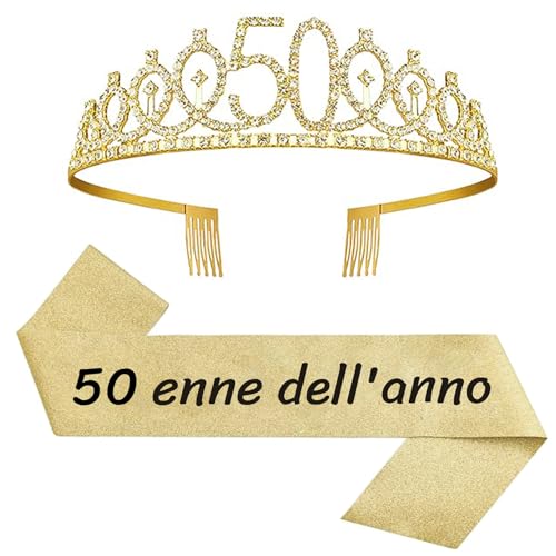50. Geburtstag Schärpe und Tiara von jenich