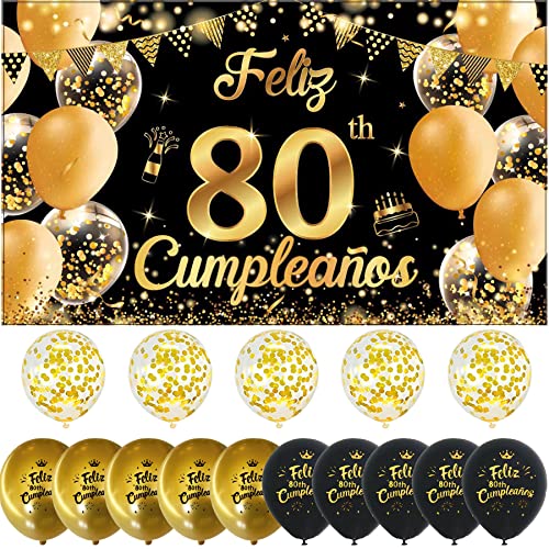 80 Geburtstag Party Dekoration 110 * 180cm Geburtstag Hintergrund Banner 80 Jahre Geburtstagsbanner mit 15 Stück Ballons Happy Birthday Banner Schild Poster Geburtstagsdeko Schwarz Gold … 80 Geburtstag Party Dekoration 110 * 180cm Geburtstag Hintergrund Banner 80 Jahre Geburtstagsbanner mit 15 Stück Ballons Happy Birthday Banner Schild Poster Geburtstagsdeko Schwarz Gold … von jenich