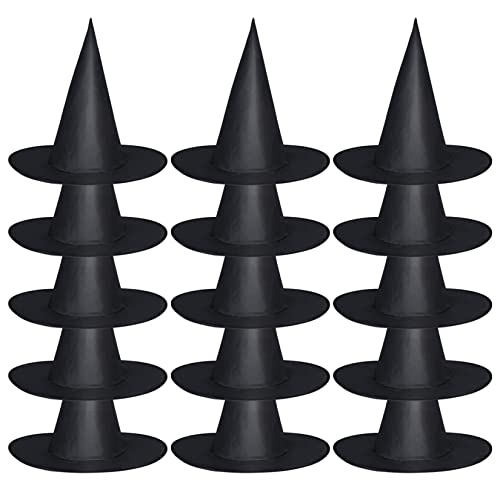 jerbro 12er Hexenhut Schwarzer faltbarer Zauberhut für Halloween Kostümpartys Karnevalshut Hexenkostüme Party Hüte Kostüm Zubehör Cosplay jerbro 12er Hexenhut Schwarzer faltbarer Zauberhut für Halloween Kostümpartys Karnevalshut Hexenkostüme Party Hüte Kostüm Zubehör Cosplay von jerbro