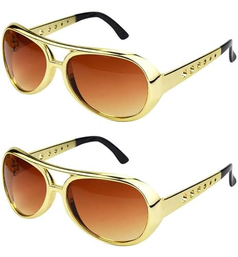 jerbro 2pcs Fette Gangster Brille 70er 80er 90er Hustler Rapper Hiphop Kostüm Bad Taste Sonnenbrille für Karneval Mottopartys Halloween Fasching Cosplay Party jerbro 2pcs Fette Gangster Brille 70er 80er 90er Hustler Rapper Hiphop Kostüm Bad Taste Sonnenbrille für Karneval Mottopartys Halloween Fasching Cosplay Party von jerbro