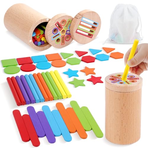 Montessori Spielzeug ab 1 Jahr, Motorikspielzeug Montessori Spielzeug 1 2 Jahre, 3-in-1 Montessori Spielzeug Baby ab 1 2 Jahre Holzspielzeug Steckspiel Sortierspiel Kleinkind Sensorik Spielzeug Montessori Spielzeug ab 1 Jahr, Motorikspielzeug Montessori Spielzeug 1 2 Jahre, 3-in-1 Montessori Spielzeug Baby ab 1 2 Jahre Holzspielzeug Steckspiel Sortierspiel Kleinkind Sensorik Spielzeug von jerryvon