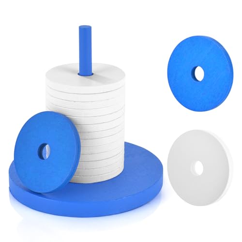 jiawaggag Schockbesteck Holz schocken Set mit 14 Scheiben und Ständer Schock besteck für Jule Meiern Maxen Mörkeln weiß und blau 10X10cm jiawaggag Schockbesteck Holz schocken Set mit 14 Scheiben und Ständer Schock besteck für Jule Meiern Maxen Mörkeln weiß und blau 10X10cm von jiawaggag