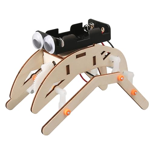 Kreatives Hexapod-Gerät aus Holz, Physik-Lernwerkzeug für Kinder, pädagogische wissenschaftliche Aktivität, Hands-on-STEM-Montage-Projekt von jiingekk