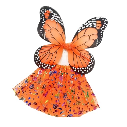 Schmetterlingsflügel mit Rock für Kinder, Prinzessinnen-Kostüm, bequemes Tragen für Kinder, Mädchen, Geburtstag, Halloween, Cosplay Schmetterlingsflügel mit Rock für Kinder, Prinzessinnen-Kostüm, bequemes Tragen für Kinder, Mädchen, Geburtstag, Halloween, Cosplay von jiingekk