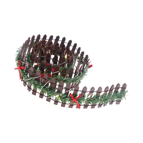 Weihnachtliche Miniatur-Feen-Gartenzaun, DIY, Holz, Lattenzaun, Ornament, LED-Holzlatte für Puppenhäuser, Blumentöpfe, Miniatur-Feen, Garten-Ornament Weihnachtliche Miniatur-Feen-Gartenzaun, DIY, Holz, Lattenzaun, Ornament, LED-Holzlatte für Puppenhäuser, Blumentöpfe, Miniatur-Feen, Garten-Ornament von jiingekk