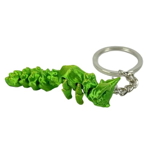jiingekk Bedruckte Füchse, bunte Farbverläufe, bewegliche Füchse, Schlüsselanhänger, Spielzeug, Actionfigur, Sammlerstück, Schreibtisch-Ornament, Gelenkspielzeug von jiingekk