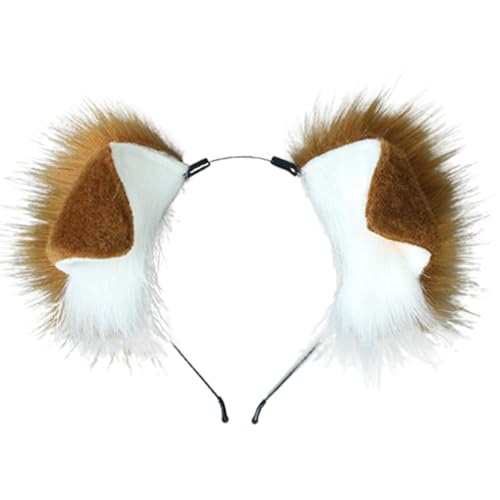 jiingekk Cosplay Haarreif Wolf Ohren Haarband Festival Stirnband LolitaStyle Kostüm Zubehör Mädchen Weiblich Motto Party Kopfbedeckung Verstellbare Hundeohren Mode Kostüm Zubehör jiingekk Cosplay Haarreif Wolf Ohren Haarband Festival Stirnband LolitaStyle Kostüm Zubehör Mädchen Weiblich Motto Party Kopfbedeckung Verstellbare Hundeohren Mode Kostüm Zubehör von jiingekk