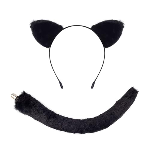 jiingekk Cosplay-Requisiten für Katzen, Stirnband, Katzen, Cosplay, Dekoration, Kostümzubehör für Kinder, Erwachsene, Festival, Plüschverzierung jiingekk Cosplay-Requisiten für Katzen, Stirnband, Katzen, Cosplay, Dekoration, Kostümzubehör für Kinder, Erwachsene, Festival, Plüschverzierung von jiingekk