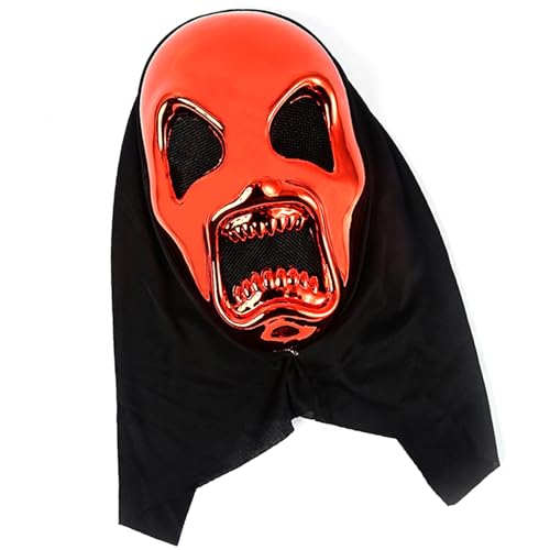 jiingekk Halloween-Vollkopf-Totenkopf-Kostüm für Damen, Herren, Cosplay, Party, Halloween, Totenkopf, gruseliger Totenkopf, Gesichts-Kopfbedeckung jiingekk Halloween-Vollkopf-Totenkopf-Kostüm für Damen, Herren, Cosplay, Party, Halloween, Totenkopf, gruseliger Totenkopf, Gesichts-Kopfbedeckung von jiingekk