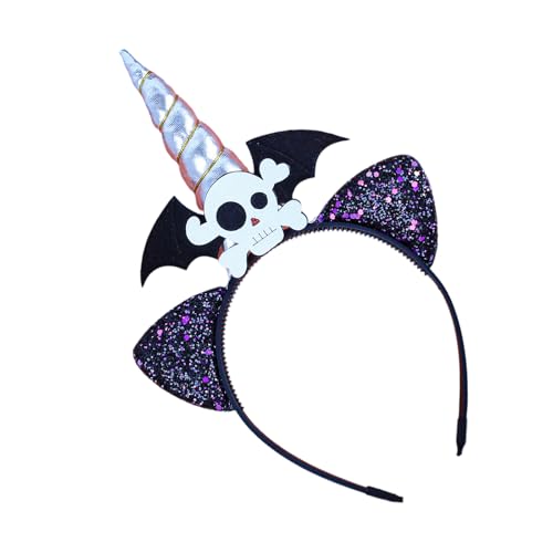 jiingekk Kätzchen-Ohr-Stirnband, Foto-Requisiten, lustiges Stirnband, Party, Totenkopf, Karaoke-Party, Haarreif, Halloween-Horn für Halloween-Bühne jiingekk Kätzchen-Ohr-Stirnband, Foto-Requisiten, lustiges Stirnband, Party, Totenkopf, Karaoke-Party, Haarreif, Halloween-Horn für Halloween-Bühne von jiingekk