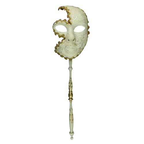 jiingekk Karnevals-Maskerade mit Haltestab, Venezianer, Karneval, Halloween-Kostüm für Party jiingekk Karnevals-Maskerade mit Haltestab, Venezianer, Karneval, Halloween-Kostüm für Party von jiingekk