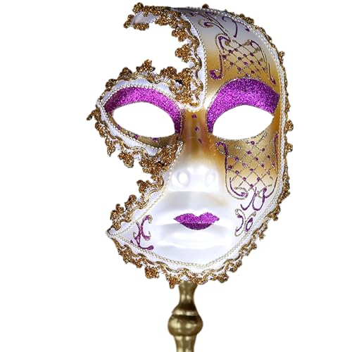 jiingekk Maskerade Halloween Half Face Cosplay Half Maskerade Kostüm Zubehör für Halloween Karneval Party von jiingekk