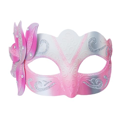 jiingekk Maskerade Halloween-Kostüm, Venezianer, Blume, halbes Gesicht, Karneval, bemalt, Party für Damen jiingekk Maskerade Halloween-Kostüm, Venezianer, Blume, halbes Gesicht, Karneval, bemalt, Party für Damen von jiingekk