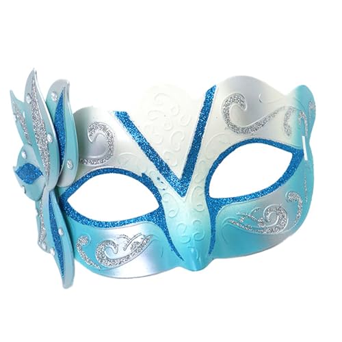 jiingekk Maskerade Halloween-Kostüm, Venezianer, Blume, halbes Gesicht, Karneval, bemalt, Party für Damen jiingekk Maskerade Halloween-Kostüm, Venezianer, Blume, halbes Gesicht, Karneval, bemalt, Party für Damen von jiingekk