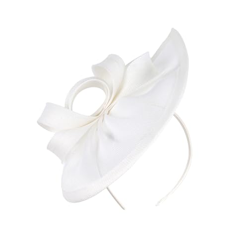 jiingekk Modischer Hochzeitskopfbedeckung, Hut, weicher Stoff, Party-Kopfschmuck, Party-Haarteil, Cosplay, geeignet für Damen, Netz-Sonnenhut von jiingekk