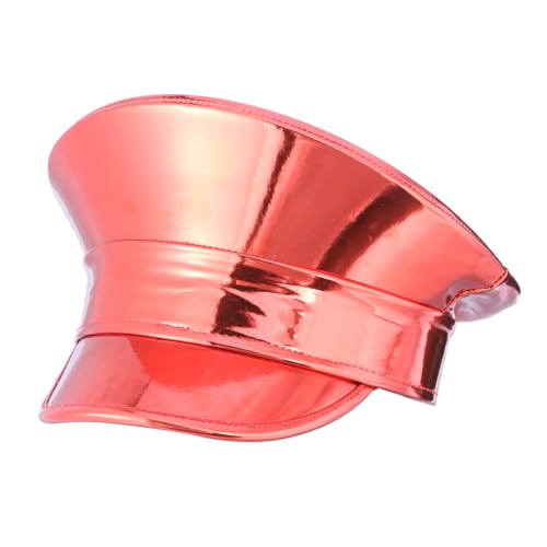 jiingekk Schimmernde Kapitänsmütze für Erwachsene, Lackleder, für Junggesellinnenabschied, Musikfestival, Karneval jiingekk Schimmernde Kapitänsmütze für Erwachsene, Lackleder, für Junggesellinnenabschied, Musikfestival, Karneval von jiingekk