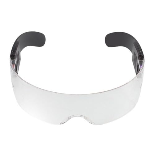 jileijar LED-Visierbrille, futuristische Neon-Sonnenbrille, Partybrille und Cosplay für Rave von jileijar