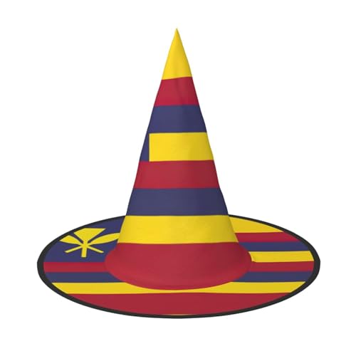 Halloween-Hut mit Flagge des Königreichs Hawaii, 3er-Set, passend für Familien-Mottopartys, Hofdekoration, Karnevalspartys von jingong