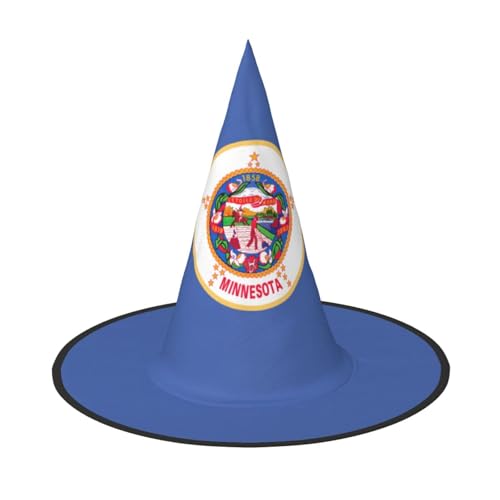 Halloween-Hut mit Minnesota-Staatsflagge, 1er-Set, geeignet für Familien-Mottopartys, Hofdekoration, Karnevalspartys von jingong