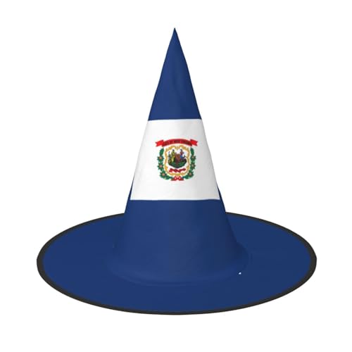 Halloween-Hut mit West-Virginia-Staatsflagge, 3er-Set, passend für Familien-Mottopartys, Hofdekoration, Karnevalspartys von jingong