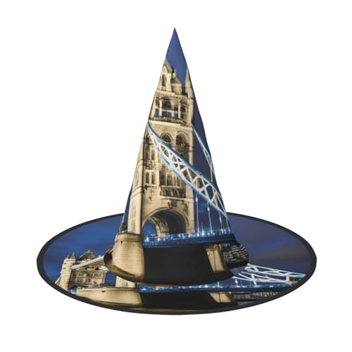 Halloween-Mütze, Motiv: Tower Bridge in London, 2er-Set, geeignet für Familien-Mottopartys, Hofdekoration, Karnevalspartys von jingong