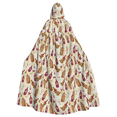 Roter Weindruck Eleganter Kapuzenumhang Übergroßer Kapuzenumhang mit Fliege für Halloween, Kostümpartys, Rollenspiele Roter Weindruck Eleganter Kapuzenumhang Übergroßer Kapuzenumhang mit Fliege für Halloween, Kostümpartys, Rollenspiele von jingong