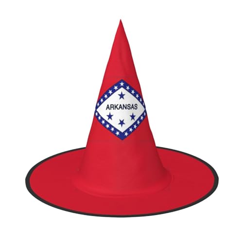 jingong Arkansas Halloween-Hut mit Staatsflagge, 3er-Set, passend für Familien-Mottopartys, Hofdekoration, Karnevalspartys von jingong