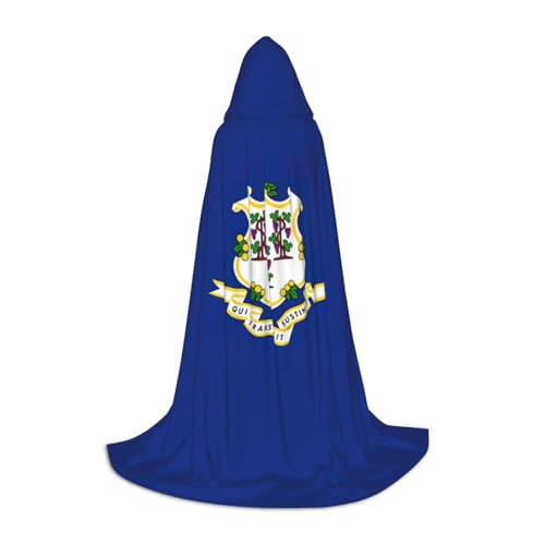 jingong Connecticut Umhang mit Staatsflagge, stilvoller Kapuzenumhang – übergroßer Hut, Umhang für Damen und Herren, passend für Karneval, Cosplay jingong Connecticut Umhang mit Staatsflagge, stilvoller Kapuzenumhang – übergroßer Hut, Umhang für Damen und Herren, passend für Karneval, Cosplay von jingong