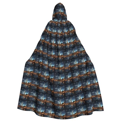 jingong Eiffelturm-Druck, eleganter Kapuzenumhang, übergroßer Kapuzenumhang mit Fliege für Halloween, Kostümpartys, Rollenspiele jingong Eiffelturm-Druck, eleganter Kapuzenumhang, übergroßer Kapuzenumhang mit Fliege für Halloween, Kostümpartys, Rollenspiele von jingong