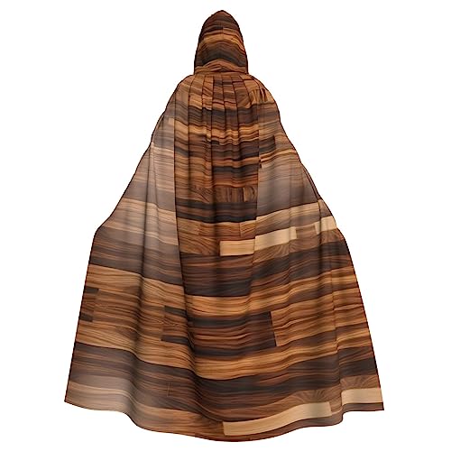 jingong Eleganter Kapuzenumhang mit Holzmaserung, übergroßer Kapuzenumhang mit Fliege für Halloween, Kostümpartys, Rollenspiele jingong Eleganter Kapuzenumhang mit Holzmaserung, übergroßer Kapuzenumhang mit Fliege für Halloween, Kostümpartys, Rollenspiele von jingong