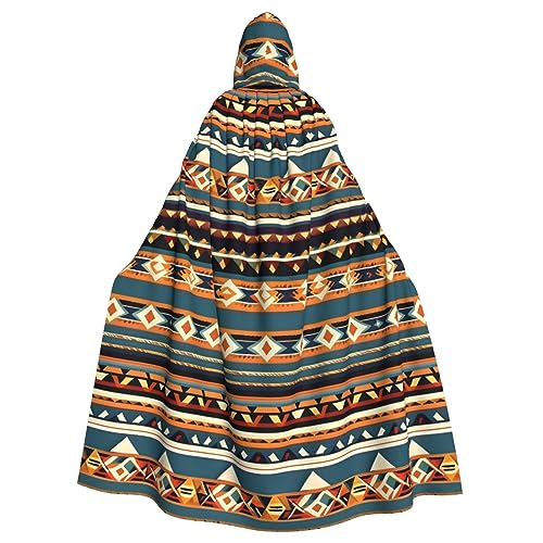 jingong Eleganter Kapuzenumhang mit Indianer-Muster, übergroßer Kapuzenumhang mit Fliege für Halloween, Kostümpartys, Rollenspiele jingong Eleganter Kapuzenumhang mit Indianer-Muster, übergroßer Kapuzenumhang mit Fliege für Halloween, Kostümpartys, Rollenspiele von jingong