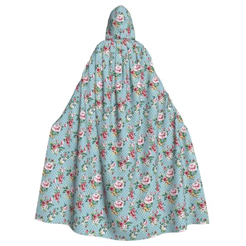 jingong Eleganter Kapuzenumhang mit Rosenblüten, übergroßer Kapuzenumhang mit Fliege für Halloween, Kostümpartys, Rollenspiele jingong Eleganter Kapuzenumhang mit Rosenblüten, übergroßer Kapuzenumhang mit Fliege für Halloween, Kostümpartys, Rollenspiele von jingong