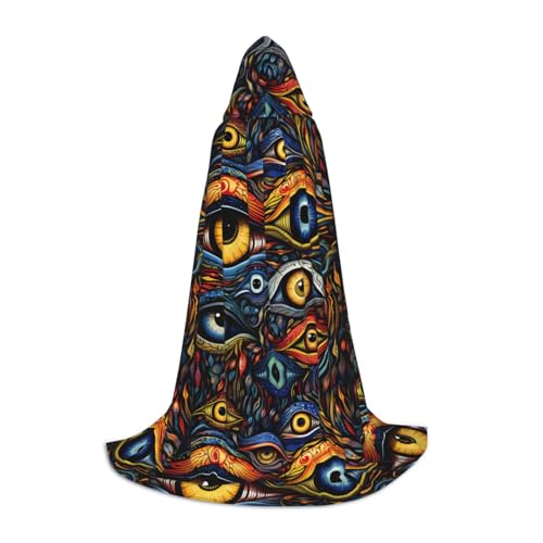 jingong Eyes 1 Print Stilvoller Kapuzenumhang – übergroßer Hut Cape für Damen und Herren, passend für Karneval, Cosplay jingong Eyes 1 Print Stilvoller Kapuzenumhang – übergroßer Hut Cape für Damen und Herren, passend für Karneval, Cosplay von jingong