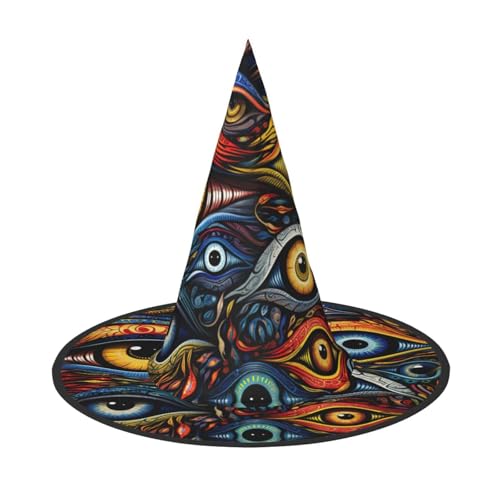 jingong Halloween-Hut mit Augen, 2er-Set, geeignet für Familien-Mottopartys, Hofdekoration, Karnevalspartys jingong Halloween-Hut mit Augen, 2er-Set, geeignet für Familien-Mottopartys, Hofdekoration, Karnevalspartys von jingong