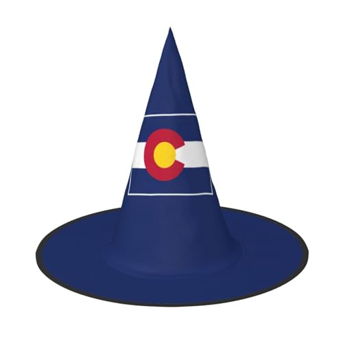jingong Halloween-Hut mit Colorado-Flagge, 3er-Set, passend für Familien-Mottopartys, Hofdekoration, Karnevalspartys jingong Halloween-Hut mit Colorado-Flagge, 3er-Set, passend für Familien-Mottopartys, Hofdekoration, Karnevalspartys von jingong